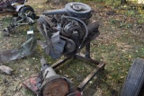 Cadillac 8V Engine with Transmission and Engine Stand