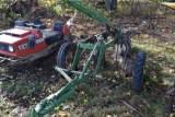 John Deere No 44 Plow, 2 Bottom, Coulters, on rubber, manual lift