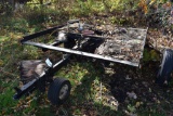 Two Place Single Axle Snowmobile Trailer Frame, no title, no registration...