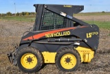 New Holland LS 170 Skid Loader, Super Boom, Turbo Diesel, Full Cab, Heat, 1375 Hours, Aux.