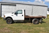 2000 Ford F-350 Super Duty Pickup, Dually, Steel Flatbed, V8 Gas, 4x4, Auto, 109,439 One
