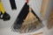 2 Tru Tough poly rakes and 1 wooden rake