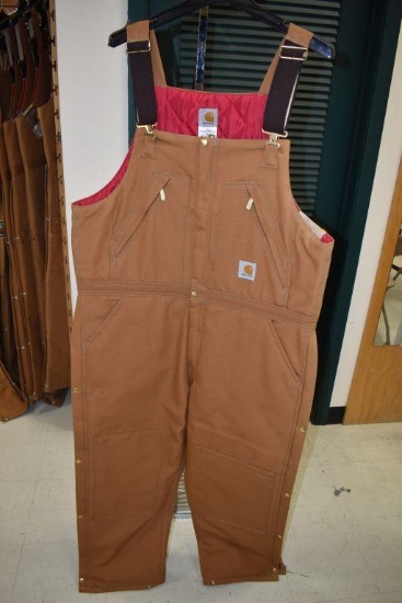 Carhartt Bib Overalls Fully Insulated Size 38x32