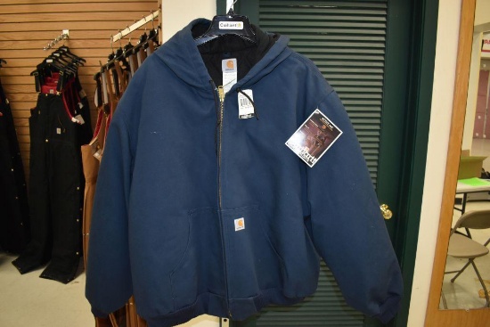 Carhartt Hooded Active JAC Quilted Flannel Lined Size 3XL Regular