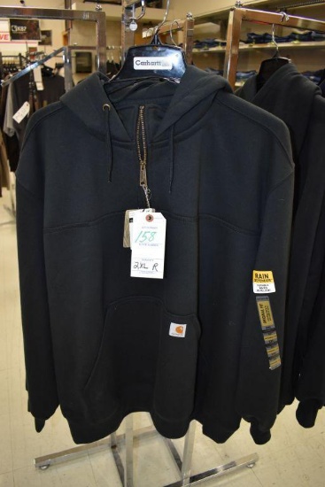Carhartt Quarter Zip Rain Defended Hooded Sweatshirt Size 2XL Regular