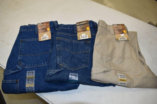 (3) Carhartt Men's Pants Size 32x32