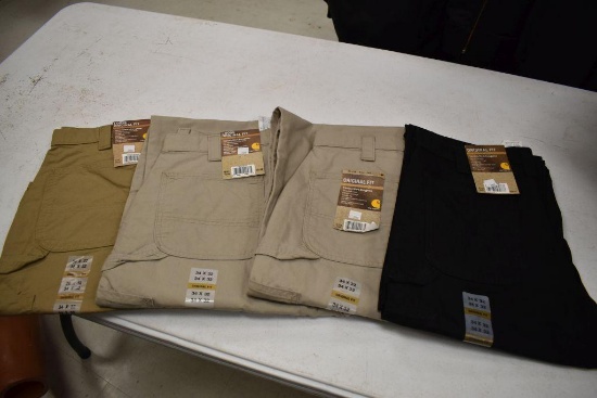 (4) Carhartt Men's Pants Size 34x32