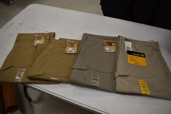 (4) Carhartt Men's Pants Size 34x34