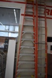 Werner 12' Fiberglass Step Ladder, used