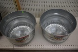 2 Behrens galvanized utility basket