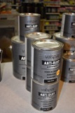 (6) Valspar Anti Rust Armor, Satin, Black