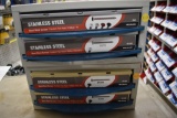 (4) Bins Stainless Steel Screws, Wing Nuts, Washers