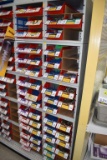(10) Bins Assorted Concrete Screw Anchors, Strike Anchors, Hollow Wall Anchors, Toggle Bolts