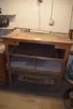 Wood cabinet and ceiling tile