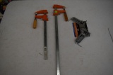 (2) Bar Clamps, 1 Corner Clamp
