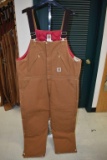 Carhartt Bib Overalls Fully Insulated Size 48x30