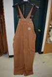 Carhartt Unlined Bib Overalls Size 40x32