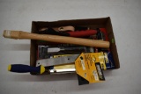 Assorted Tools, Hammer Handle, Jamb Saw, Tin Snips