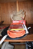 Two like new extension cords & indoor electrical wire