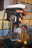 Craftsman table top drill press, with bits