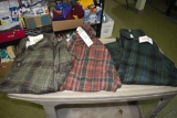 (3) Cabela's flannel button up shirts 3XL