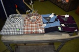 (2) Button down long sleeved shirts 3XL , and 2 polos 3XL
