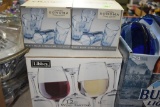 Wine glasses and juice glasses NIB