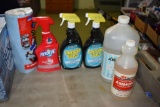 Glass cleaner, spray bottles, ammonia