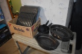 Assortment of enamelware