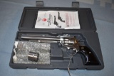 Ruger New model single six hunter revolver, 22 call & 22 win mag barrels, with hard case