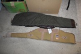 2 soft sided rifle cases