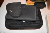 1 hard pistol case and 4 soft pistol cases