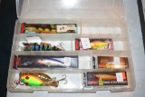 Box of fishing tackle