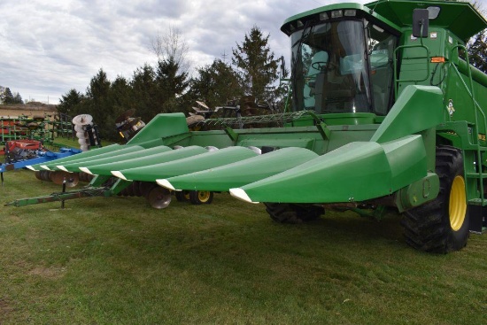 John Deere 643 Corn Head, GVL Poly Snouts, 6 Row 30", Ear Saver, Knife Rolls, Complete Rebuilt