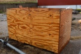 Wooden Hopper Bin, 3.4'x7'