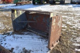 6' Snow Pusher Box with Back Blade Bar, Good Rubb