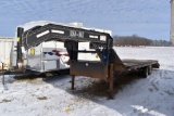 2004 Load-Max Gooseneck Flatbed Trailer, 24' with