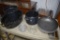 Assortment of Enamelware and non-stick Cookware