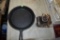 Cast iron pan and Petri camera