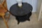 Round Wooden Painted Side Table