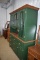 Nice Two Piece Hutch, glass top doors, 68