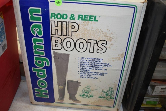 Hodgman Hip Boots, size 11