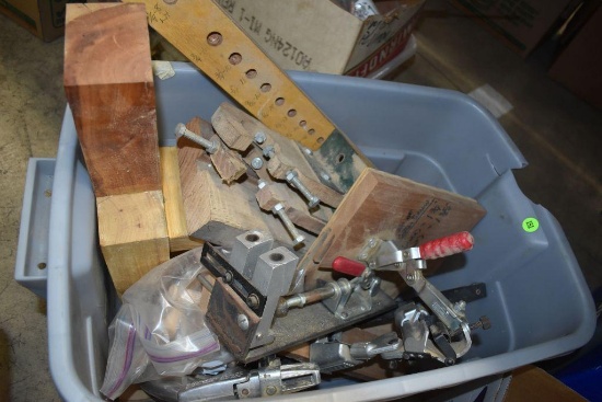 Assorted Wood Clamps, Dowels & Wood Biscuits