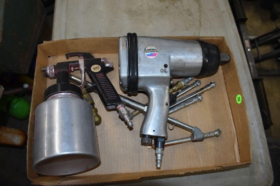 Campbell Hausfeld 3/4" Air Wrench, Napa Paint Sprayer, Other Air Accessories