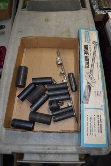 Deep Well Impact Sockets & Torque Wrench