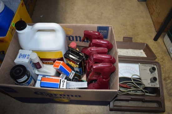 John Deere Hi Guard Oil, & Assorted Automatic Parts & Supplies
