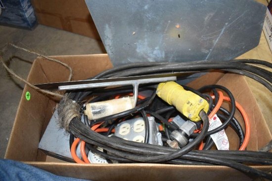 Electrical Cords, Slow Moving Vehicle Sign and Trowel