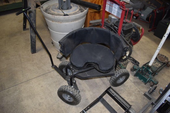 Strong Way, 4 Wheel, Pull Type Gardening Cart