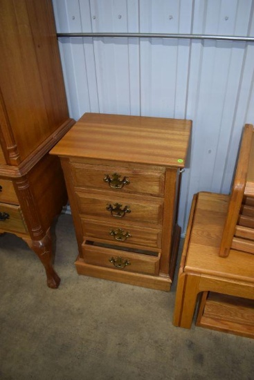 Oak Four Drawer Cabinet 32" tall