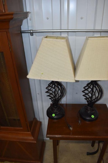 Metal Side Table Lamp